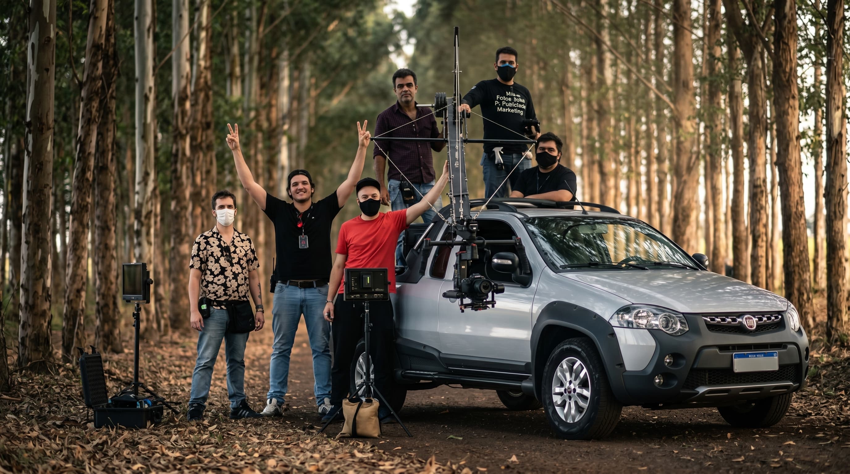 Bastidores - equipe de produção